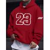 3 İplik 23 Baskılı Unisex Hoodie 