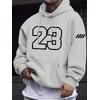 3 İplik 23 Baskılı Unisex Hoodie 