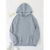 3 İplik Baskısız Unisex Hoodie 