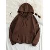 3 İplik Baskısız Unisex Hoodie 