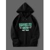 3 İplik Brooklyn Baskılı Unisex Hoodie 