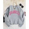 3 İplik Gri Unisex Los Angeles Sweatshirt