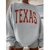 3 İplik Gri Texas Baskılı Unisex Sweatshirt