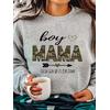 3 İplik Gri Mama Baskılı Unisex Sweatshirt