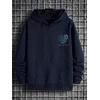 3 İplik Lacivert More Money Baskılı Unisex Hoodie