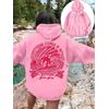 3 İplik Pembe Dalm Days Baskılı Unisex Hoodie