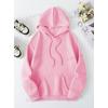 3 İplik Pembe Faıth Over Baskılı Unisex Hoodie