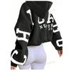 3 İplik Siyah Unisex New York Hoodie