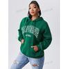 3 İplik Yeşil Calıfornia Unisex Hoodie