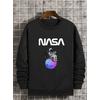 ASRANOT NASA SİYAH 3 İPLİK SWEAT