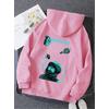 ASTRONOT PEMBE 3 İPLİK KAPŞONLU SWEAT