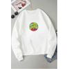 COSMİC YUVARLAK BEYAZ 3 İPLİK SWEAT