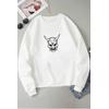 DEVİL HEAD BEYAZ 3 İPLİK SWEAT 