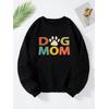 DOG MOM 3 İPLİK SİYAH SWEAT