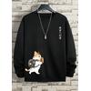 JAPON KEDİ 3 İPLİK SİYAH SWEAT