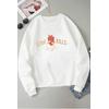 LOVE KİLLS BEYAZ 3 İPLİK SWEAT