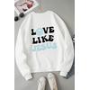 LOVE LIKE JESUS BEYAZ 3 İPLİK SWEAT 