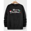 MERRY CHRİSTMAS 3 İPLİK SİYAH SWEAT