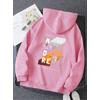 MORE PEMBE 3 İPLİK KAPŞONLU SWEAT 