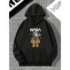 NASA 3 İPLİK SİYAH KAPŞONLU SWEAT