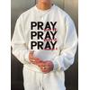 PRAY BEYAZ 3 İPLİK SWEAT