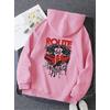 ROUTE PEMBE 3 İPLİK KAPŞONLU SWEAT