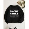 SHORT GIRLS 3 İPLİK SİYAH SWEAT