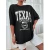 Texas Baskılı T-Shirt 