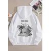 THAT BAG 3 İPLİK BEYAZ KAPŞONLU SWEAT