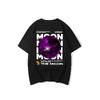 The Moon Baskılı Siyah T-Shirt 