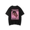 Travis Scott Baskılı Siyah T-Shirt 