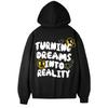 TURNİNG DREAMERS SİYAH 3 İPLİK KAPŞONLU SWEAT