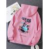 WASH PEMBE 3 İPLİK KAPŞONLU SWEAT